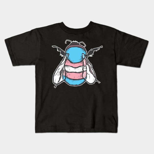 Transgender Bee Kids T-Shirt by theartfulscientist